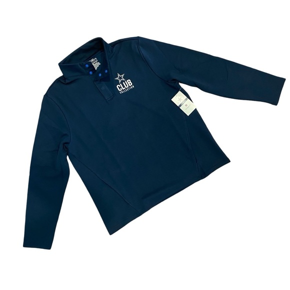 Dallas Cowboys Club‎ Collection NEW Sweatshirt Lateral Pullover Mock Neck Large - Picture 6 of 13